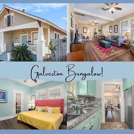 Beachy Bungalow! 2Bd, King Bed Galveston Bagian luar foto